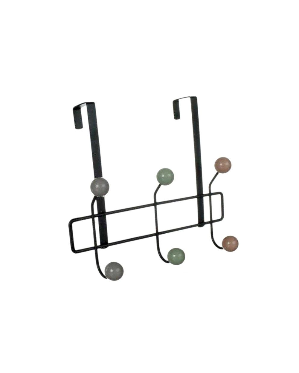 Μεταλλική κρεμάστρα πόρτας 3 θέσεων