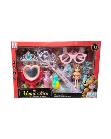 Σετ μαγικό ραβδί LED με αξεσουάρ ομορφιάς - 621-6