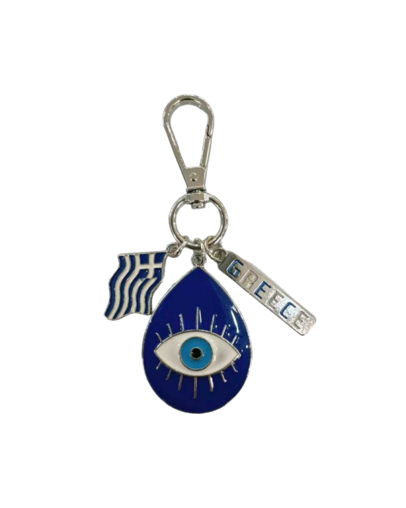 Τουριστικό μπρελόκ Souvenir - Σετ 12pcs - Ματάκι/Greece