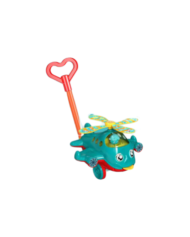 Συρόμενο παιχνίδι Αεροπλανάκι - 204 - 117269 - Blue