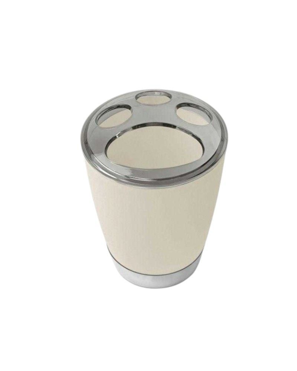 Θήκες οδοντόβουρτσας πλαστικές σε σετ 5Χ - Beige