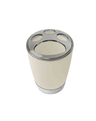 Θήκες οδοντόβουρτσας πλαστικές σε σετ 5Χ - Beige