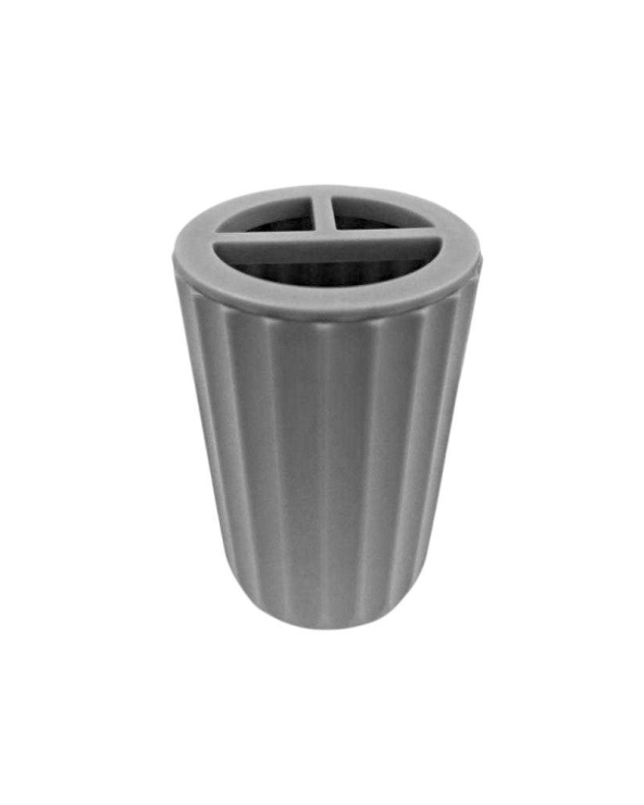 Θήκες οδοντόβουρτσας πλαστικές σε σετ 5Χ - Grey