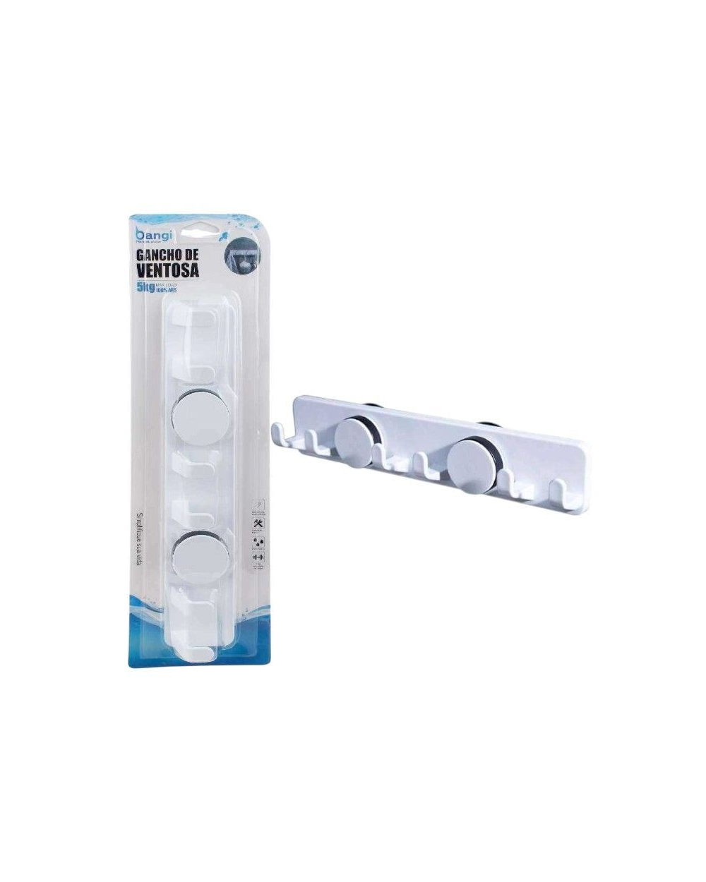 Επιτοίχια κρεμάστρα μπάνιου με βεντούζες