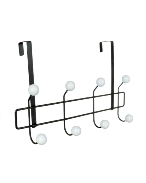 Μεταλλική κρεμάστρα πόρτας 4 θέσεων