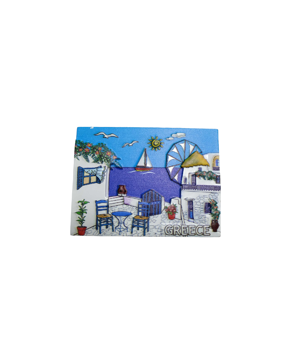 Tουριστικό μαγνητάκι Souvenir – Σετ 12pcs - Resin Magnet - Greece