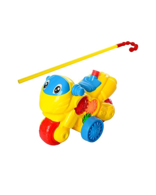 Συρόμενο παιχνίδι Μοτοσυκλέτα - 0377 - 117280 - Yellow