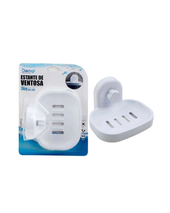 Επιτοίχια σαπουνοθήκη μπάνιου με βεντούζα