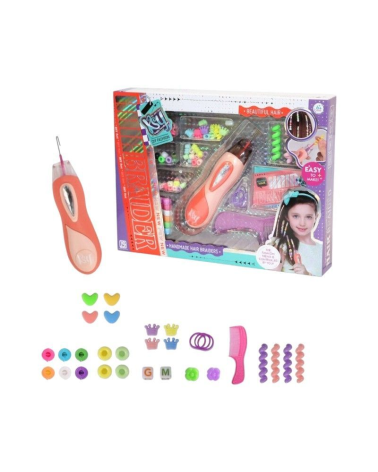 Σετ για πλεξουδάκια μαλλιών με σχέδια - KSY933