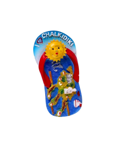 Tουριστικό μαγνητάκι Souvenir – Σετ 12pcs - Resin Magnet - Chalkidiki