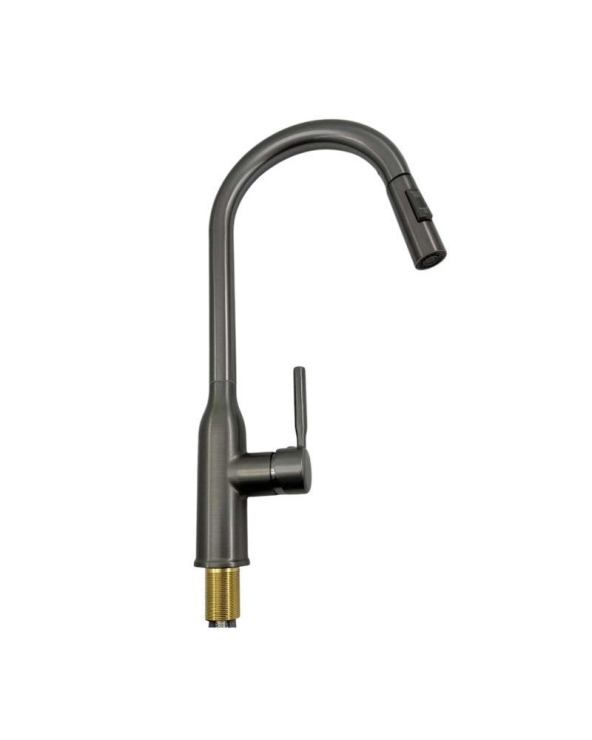 Μπαταρία βρύσης κουζίνας με επεκτεινόμενη κεφαλή - Grey