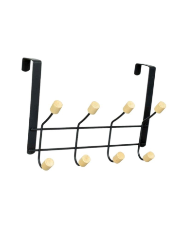 Μεταλλική κρεμάστρα πόρτας 4 θέσεων