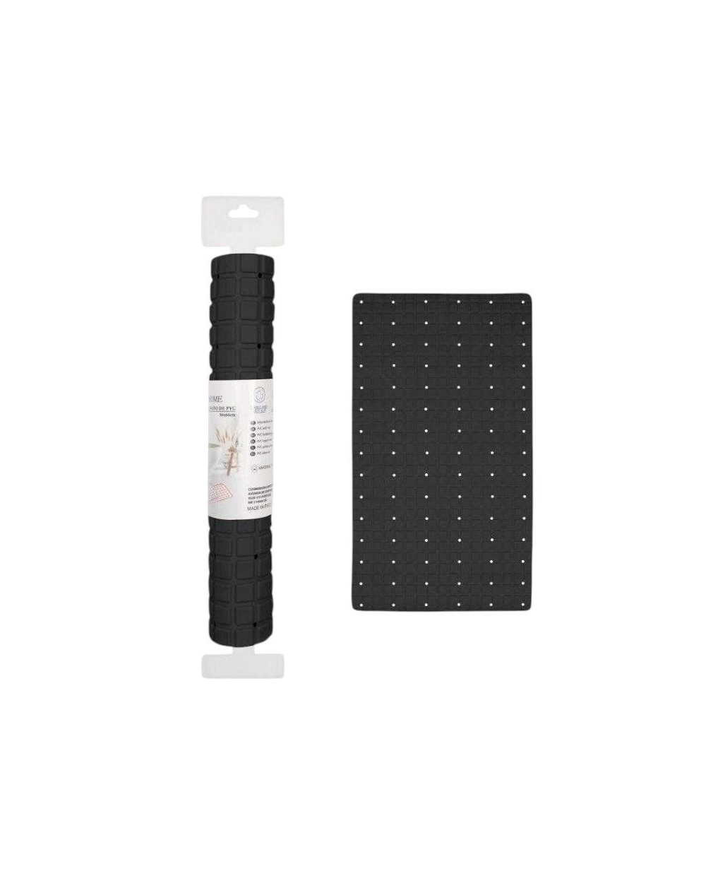 Αντιολισθητικό πατάκι μπάνιου - 6C - 36x66cm - Black