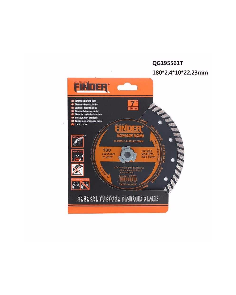 Δίσκος κοπής - Finder - 7" - 180*2.4*10*22.23mm