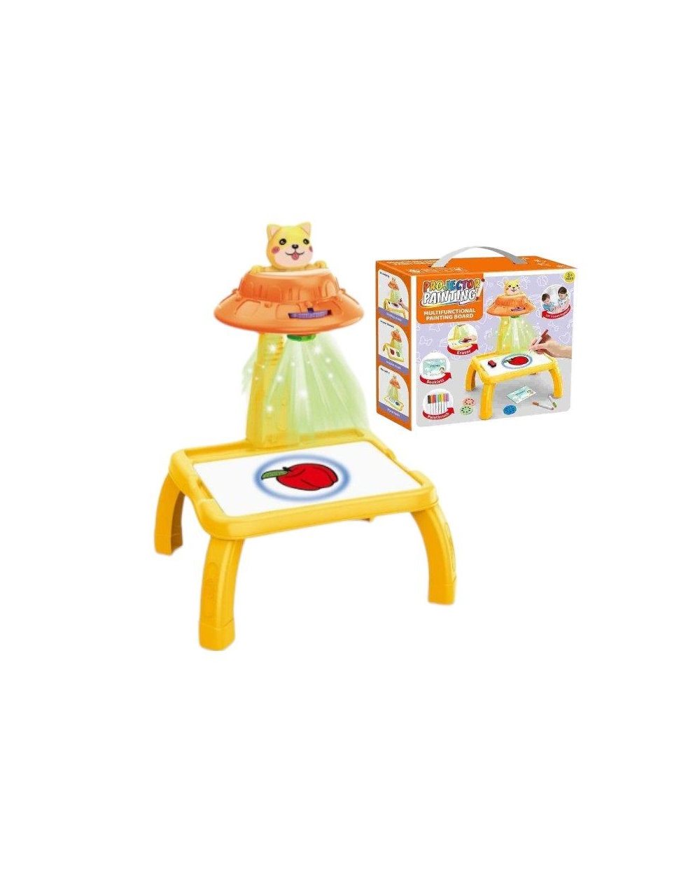 Προτζέκτορας ζωγραφικής - Γατάκι - ZF-1004L/M - 922332 - Yellow