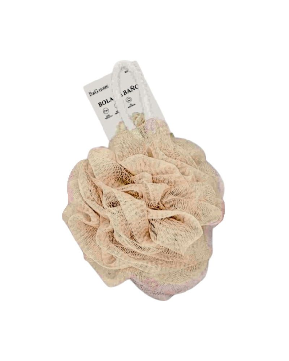 Σφουγγάρια μπάνιου δίχτυ σε σετ 5Χ - Beige