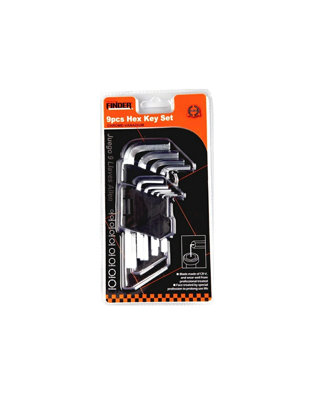 Κλειδιά Allen - 9pcs - Finder