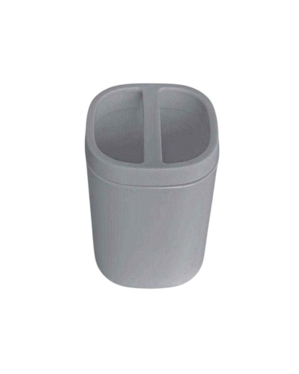 Θήκες οδοντόβουρτσας πλαστικές σε σετ 5Χ - Grey