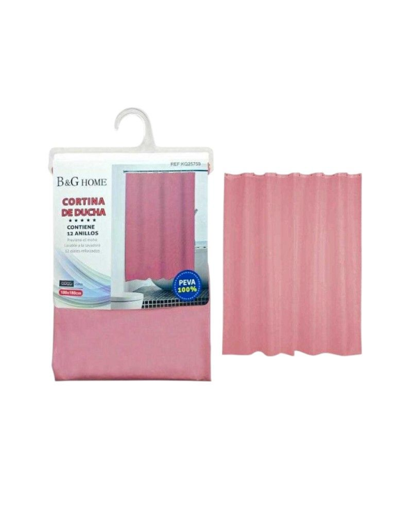 Κουρτίνα μπάνιου - Pink - 1.8x2m