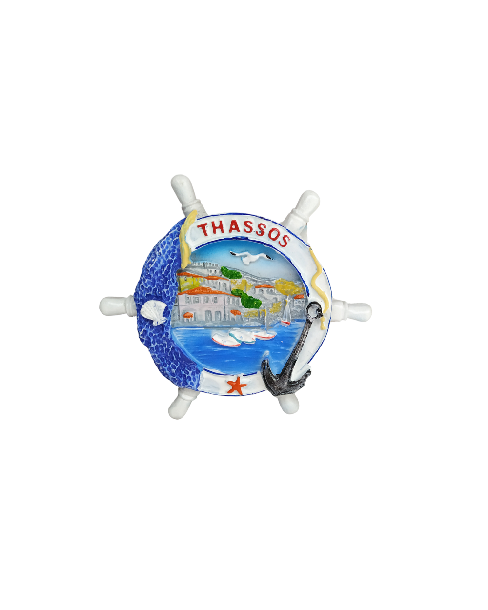 Tουριστικό μαγνητάκι Souvenir – Σετ 12pcs - Resin Magnet - Thassos