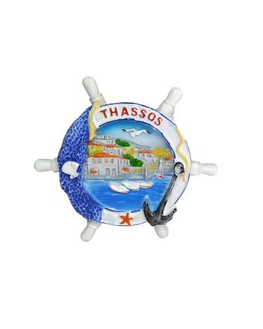 Tουριστικό μαγνητάκι Souvenir – Σετ 12pcs - Resin Magnet - Thassos