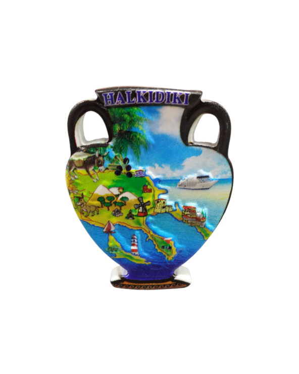 Tουριστικό μαγνητάκι Souvenir – Σετ 12pcs - Resin Magnet - Chalkidiki