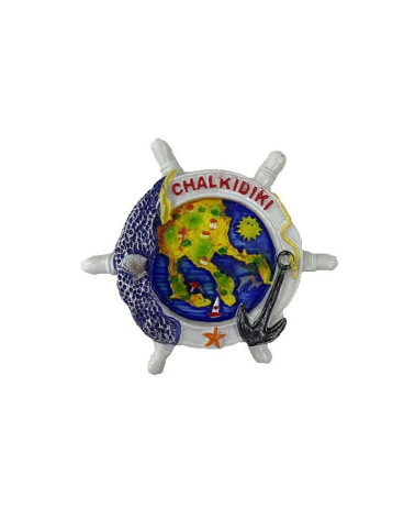 Tουριστικό μαγνητάκι Souvenir – Σετ 12pcs - Resin Magnet - Chalkidiki - 678086