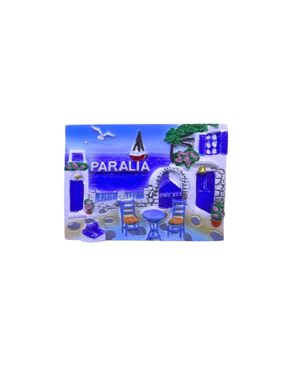 Τουριστικό μαγνητάκι Souvenir - Σετ 12pcs - Paralia