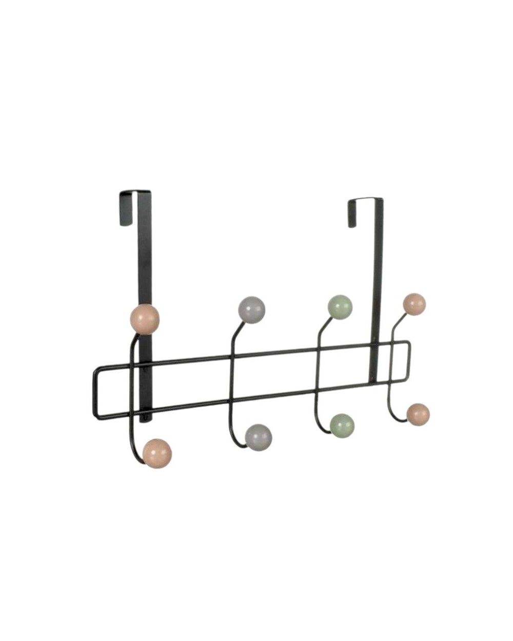 Μεταλλική κρεμάστρα πόρτας 4 θέσεων