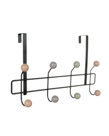 Μεταλλική κρεμάστρα πόρτας 4 θέσεων