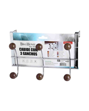 Μεταλλική κρεμάστρα πόρτας 3 θέσεων