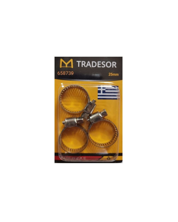 Σφιγκτήρες σωλήνων - Σετ 12 πακέτα - 25mm