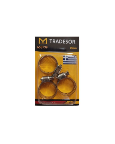 Σφιγκτήρες σωλήνων - Σετ 12 πακέτα - 25mm