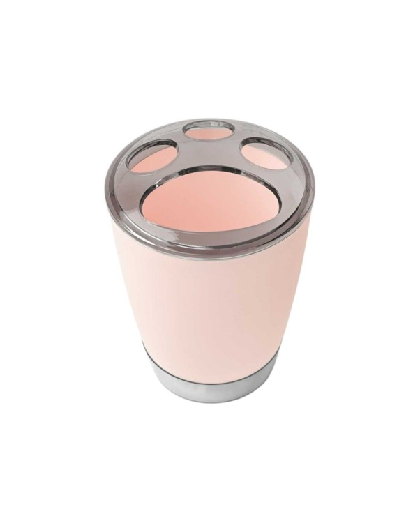 Θήκες οδοντόβουρτσας πλαστικές σε σετ 5Χ - Light Pink