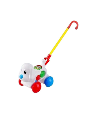 Συρόμενο παιχνίδι Σκυλάκι - 0515 - 117288 - White