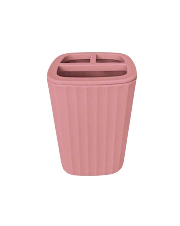 Θήκες οδοντόβουρτσας πλαστικές σε σετ 5Χ - Pink