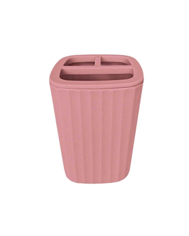 Θήκες οδοντόβουρτσας πλαστικές σε σετ 5Χ - Pink