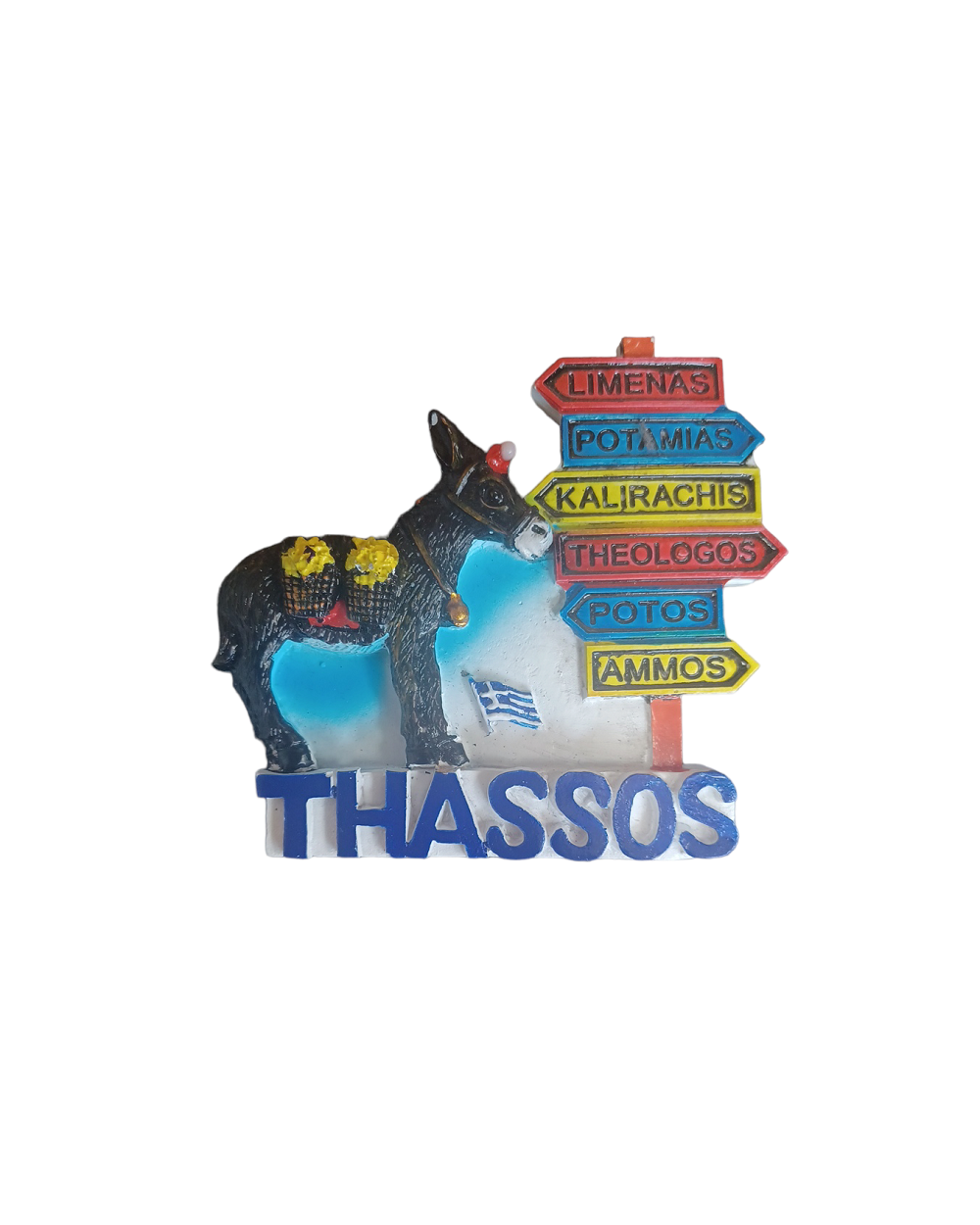 Tουριστικό μαγνητάκι Souvenir – Σετ 12pcs - Resin Magnet - Thassos