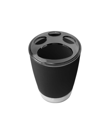 Θήκες οδοντόβουρτσας πλαστικές σε σετ 5Χ - Black