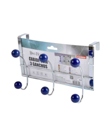 Μεταλλική κρεμάστρα πόρτας 3 θέσεων - OLD-6301