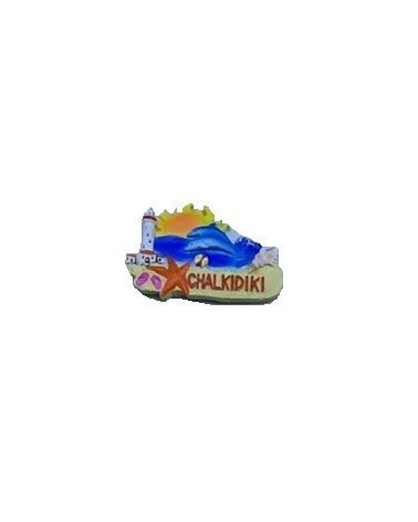 Tουριστικό μαγνητάκι Souvenir – Σετ 12pcs - Resin Magnet - Chalkidiki