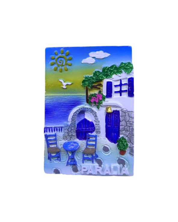Τουριστικό μαγνητάκι Souvenir - Σετ 12pcs - Paralia
