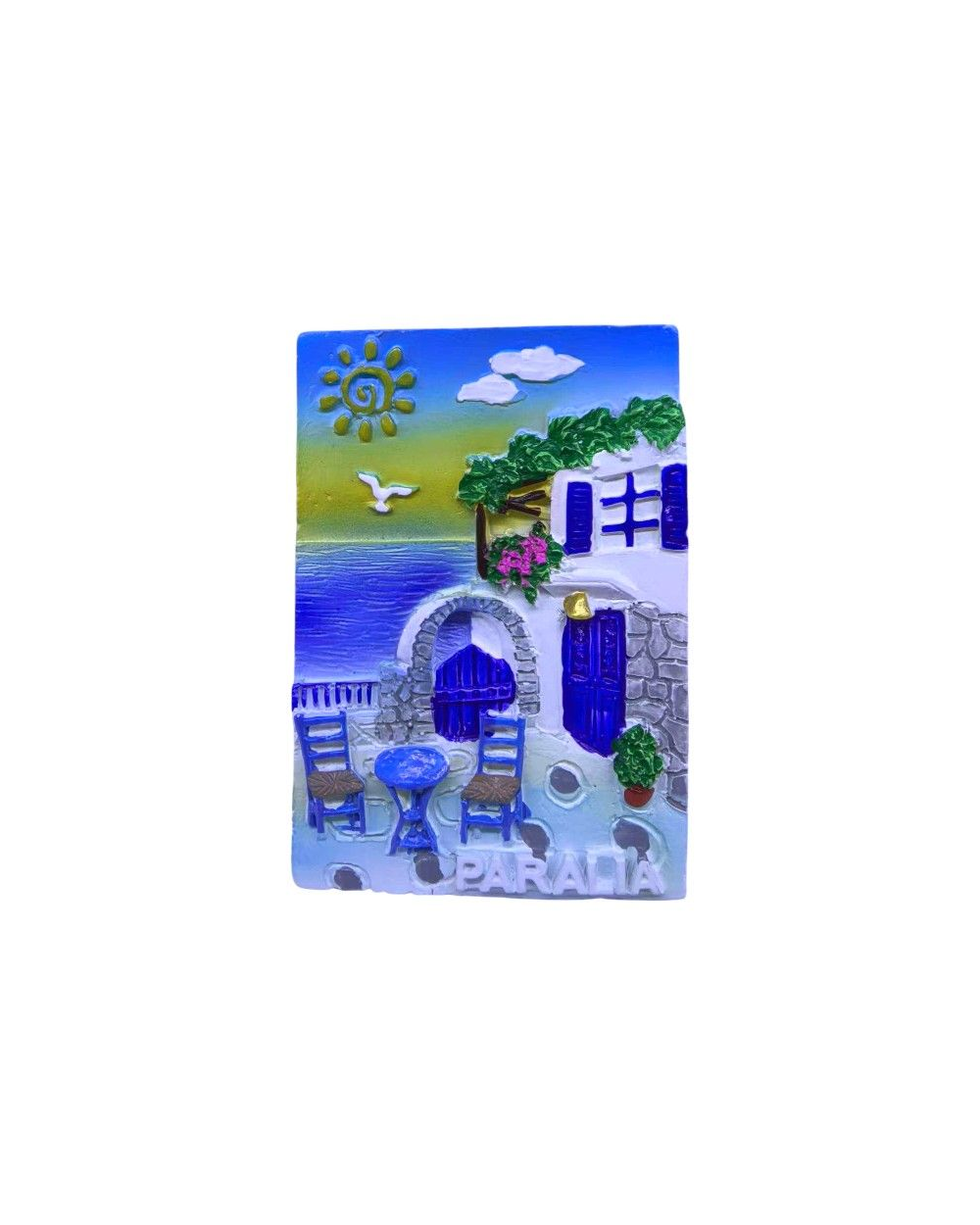 Τουριστικό μαγνητάκι Souvenir - Σετ 12pcs - Paralia