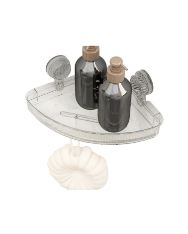 Επιτοίχιο γωνιακό ράφι μπάνιου πλαστικό - 4105