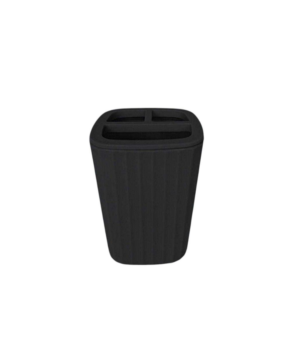 Θήκες οδοντόβουρτσας πλαστικές σε σετ 5Χ - Black