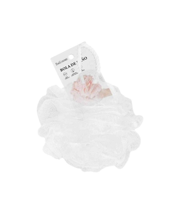 Σφουγγάρια μπάνιου δίχτυ σε σετ 5Χ - White