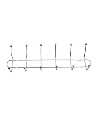 Μεταλλική επιτοίχια κρεμάστρα 6 θέσεων