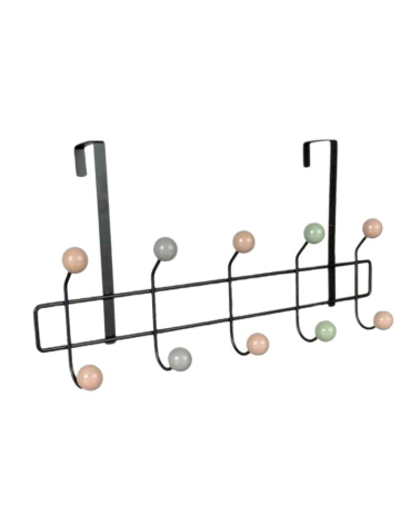 Μεταλλική κρεμάστρα πόρτας 5 θέσεων