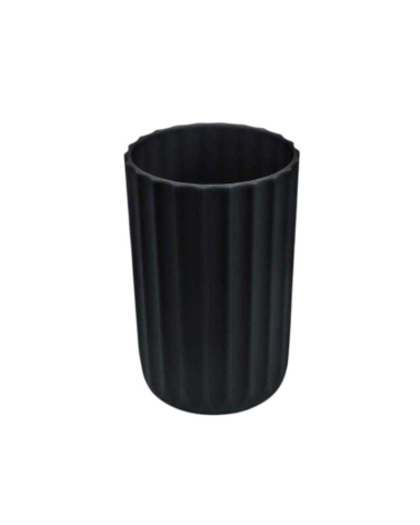 Θήκες οδοντόβουρτσας πλαστικές σε σετ 5Χ - Black