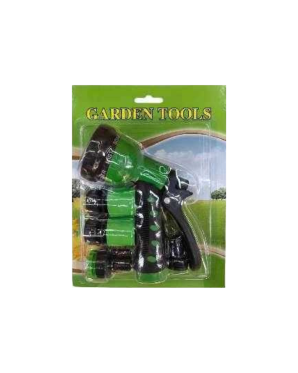 Σετ πιστόλι ποτίσματος για λάστιχο με ταχυσυνδέσμους - 5pcs - 1024